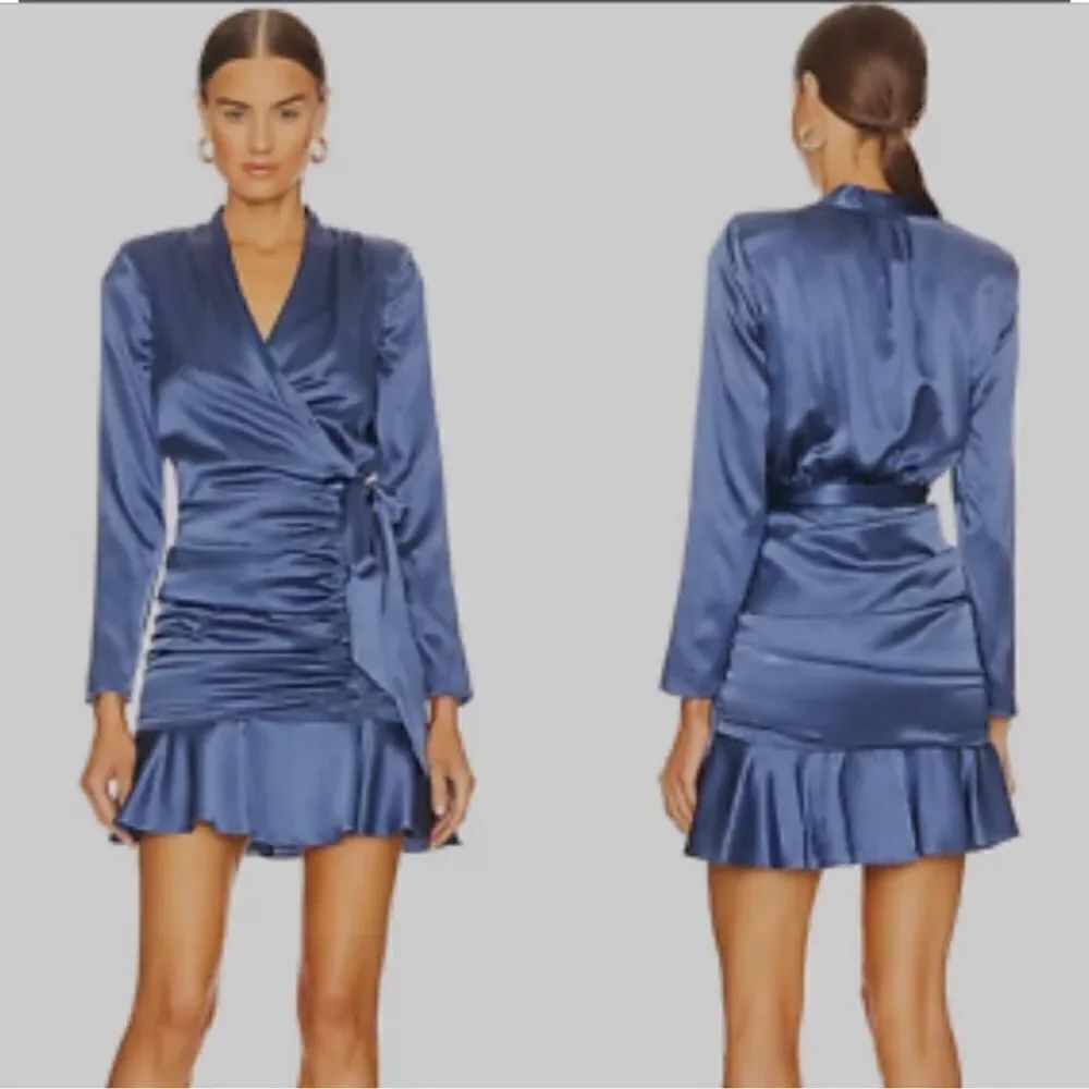 NWTs Veronica Beard | Silk Agatha Dress in Steel Blue Size 2